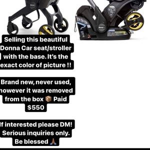 Doona car seat stroller set.